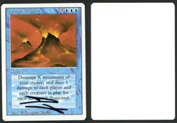 ***Volcanic Eruption Artist Proof Signed** MTG Revised Douglas Shuler Kid Icarus - Image 1