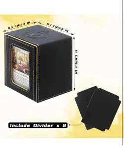 Deck Box for MTG Commander Deck, Fits 100+ Cards, Magnetic Card Box Organizer wi - Image 2