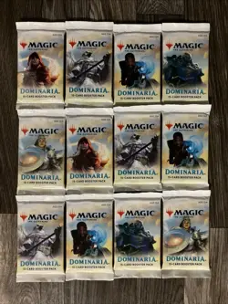 Mtg 12 Booster Pack Lot Dominaria Magic The Gathering Sealed Draft Set - Image 1