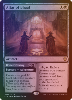 Altar of Bhaal // Bone Offering - CLB #109 | FOIL | NM | MTG - Image 1