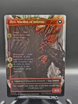 Clive, Ifrit's Dominant / Warden Borderless Foil 0318 MTG Final Fantasy Card - Image 4