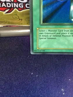 Monster Reborn LOB FADED NM/VLP Misprint Yugioh Card Legend Of Blue Eyes - Image 5