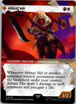 Magic the Gathering Arbaaz Mir Showcase Assassin's Creed MTG Free Shipping! - Image 1
