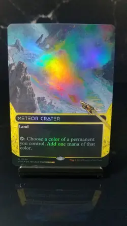 Meteor Crater (Borderless) Foil x1 #26 - Edge of Eternities (EOE) - Image 1