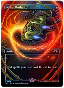 Ruby Medallion (Borderless) Modern Horizons 3 Foil- NM/M - Image 1