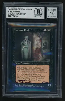 ***BGS AA 10 FBB Italian Royal Assassin Signed*** MTG Revised Tom Wanerstrand - Image 1