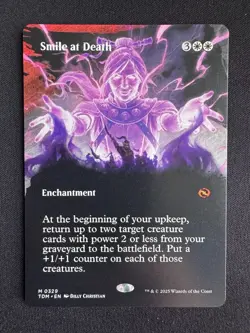 Smile at Death (Borderless) Mythic MTG Tarkir Dragonstorm - Regular - NM / M - Image 1