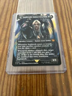 Sephiroth, Fabled SOLDIER (Borderless) (0317) Final Fantasy MTG Regular MINT - Image 3