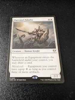 NM Puresteel Paladin, MTG, Commander Masters, Magic the Gathering, 51 - Image 1