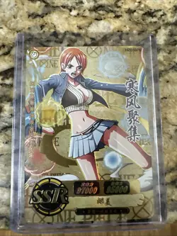 ☠Pirates Anime One Piece Sexy Nami Navigator SSR Gem Mint RARE CCG Trading Card - Image 1