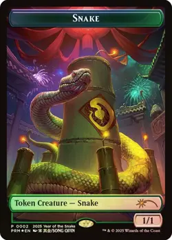 Xyris, the Writhing Storm and Snake Token Foil 2025 Year of the Snake Promo NM - Image 2