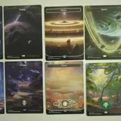 Unfinity Land Set 10 Orbital Planetary NM-M Borderless Full Art Space UNF Planet - Image 3
