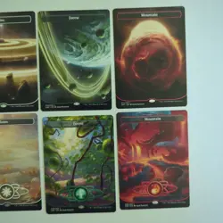 Unfinity Land Set 10 Orbital Planetary NM-M Borderless Full Art Space UNF Planet - Image 4