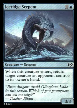 Iceridge Serpent FOIL Tarkir: Dragonstorm MTG NM - Image 1