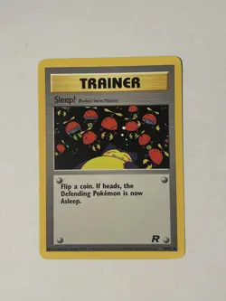 Vintage 2000 Sleep! Trainer Card Team Rocket 79/82 Pokemon - Image 1