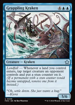 4x Grappling Kraken - NM - Foundations - SPARROW MAGIC - Image 1