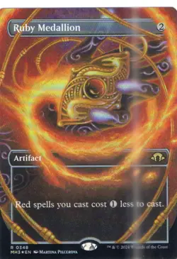 1x Ruby Medallion Borderless - Foil NM-Mint, English Modern Horizons 3 - Image 1