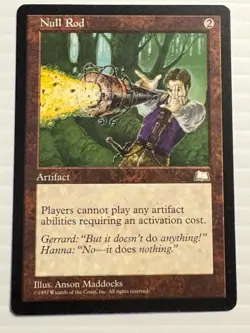 Magic the Gathering Weatherlight NULL ROD MTG 1997 - Image 1