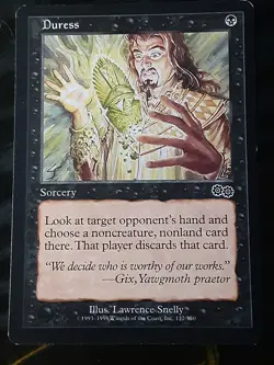 Duress , Urza Saga , Light play , MTG , FREE SHIPPING - Image 1