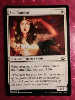 Mtg MODERN MASTERS 2017 powerhouse SOUL WARDEN unplayed NM - Image 1
