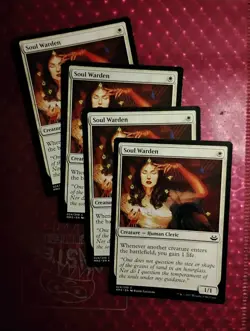 Mtg MODERN MASTERS 2017 powerhouse SOUL WARDEN unplayed NM - Image 2