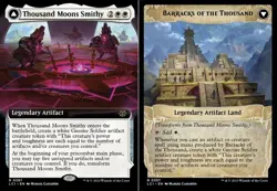 Near Mint, English - 1 x MTG Thousand Moons Smithy - Foil - Extended Art The Los - Image 1