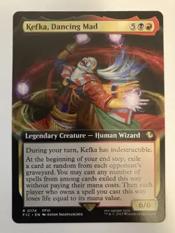 Kefka, Dancing Mad (Extended Art) 0174 (NM) Final Fantasy FIC Magic MTG - Image 1
