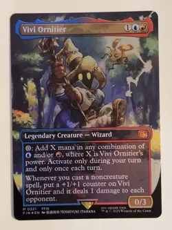 Excellent condition Vivi Ornitier (Borderless) Final Fantasy Foil. NM M0321 - Image 1