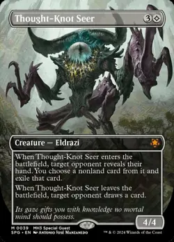 [1x] Thought-Knot Seer - Foil - Borderless Near Mint, English Special Guest MTG - Image 1