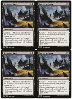 MTG Retreat to Hagra x4 Battle for Zendikar Uncommon NM Playset - Image 1