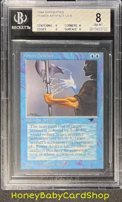 MTG Antiquities 1994 Power Artifact BGS 8.0Q++ NM/MT Old School 93/94 - Image 1