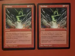 2x MTG Magic the Gathering Fireblast Visions NM - Image 1