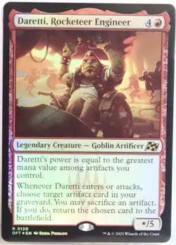 Daretti, Rocketeer Engineer [New, Near Mint] *Foil* {Aetherdrift MTG} - Image 1