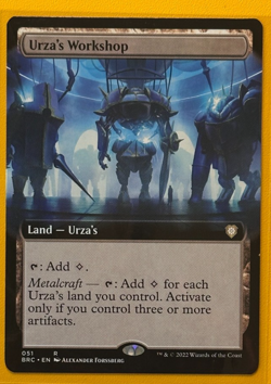 URZA'S WORKSHOP BORDERLESS NM BRC 051 Magic The Gathering Regular MTG - Image 1