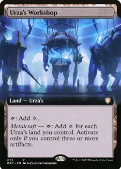 1x BORDERLESS URZA'S WORKSHOP MTG MAGIC - Image 1