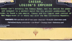 Magic the Gathering - Universes Beyond: Fallout - Hail, Caesar Commander Deck 195166228532 - Image 3