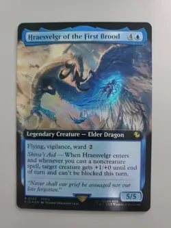 MTG Hraesvelgr of the First Brood Commander:Final Fantasy Foil Extended Art Rare - Image 1