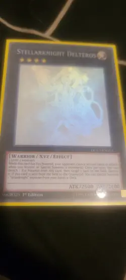 Yu-Gi-Oh! Stellarknight Delteros DUEA-EN053 1st Edition Ghost Rare NM - Image 1
