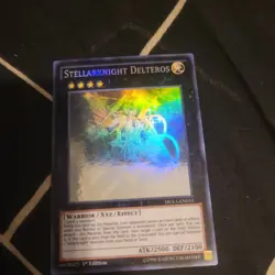 Yu-Gi-Oh! Stellarknight Delteros DUEA-EN053 1st Edition Ghost Rare NM - Image 2
