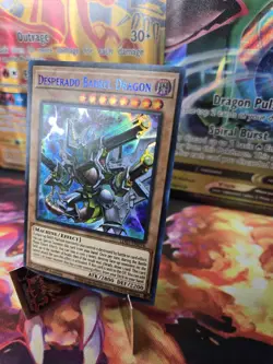 Yu-Gi-Oh! Desperarado Barrel Dragon LDS1-EN076 1st Ultra Rare (Blue) LP - Image 2