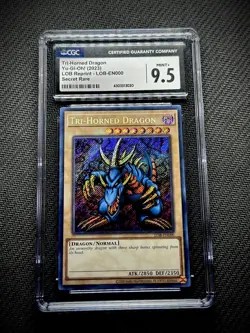 Tri-Horned Dragon - LOB-EN000 - CGC 9.5 - 25th Anniversary - Yu-Gi-Oh! - Image 1