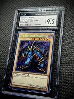 Tri-Horned Dragon - LOB-EN000 - CGC 9.5 - 25th Anniversary - Yu-Gi-Oh! - Image 3