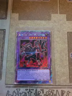 YUGIOH ANCIENT GEAR HOWITZER RA03-EN035 PLATINUM SECRET 1ST EDITION - Image 1