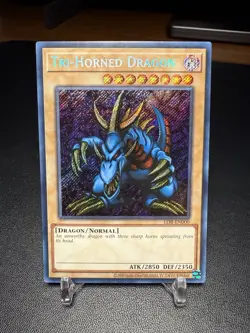 Tri-Horned Dragon Secret Rare | LOB-EN000 | Yu-Gi-Oh! 25th Anniversary | NM - Image 1