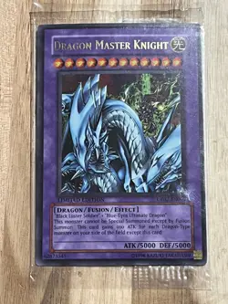 Yu-Gi-Oh TCG Card Dragon Master Knight UEO2-EN001 Limited Ultra Rare Foil Sealed - Image 1