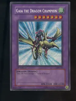 2002 Yu-Gi-Oh Gaia The Dragon Champion 1st Edition Secret Legend Of Blue-Eyes - Image 1