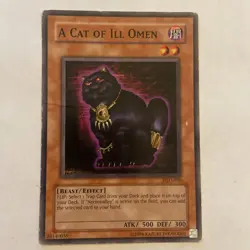 Yugioh! A Cat Of ill Omen PGD-070 Unlimited Moderate Play!! - Image 1