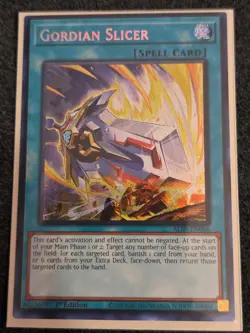 Yugioh Gordian Slicer ALIN-EN066 1st Edition Secret Rare - Image 1