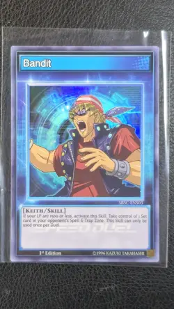 Bandit Keith Skill Card 1st Ed SBSC-ENS03 M SD PF Yu-Gi-Oh Scars Of Battle - Image 1