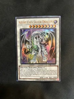 Yugioh Azure-Eyes Silver Dragon SDBE-EN040 Ultra Rare - Image 1